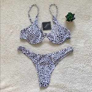 NEW | DALMATION SPOT V UNDERWIRE BIKINI SET